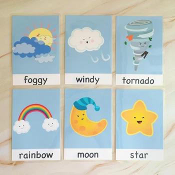 15pcs/Set Flashcards Laika angļu Pirmsskolas Montessori Izglītības mācies angļu Vārdu Kartītes, Rotaļlietas Bērniem, mācības angļu valodā