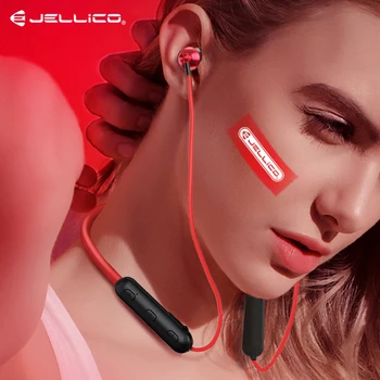 Jellico Bezvadu Bluetooth Austiņas Neckband Austiņas Magnētisko Sporta Darbojas Austiņas 3D Bass Stereo Sporta Earbuds Ar Mic