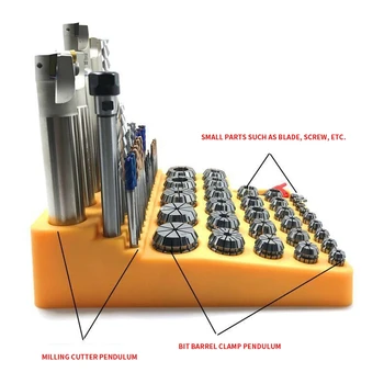 Labākais 1gb Multi-Function Collet Uzglabāšanas Kaste Frēzēšanas Uzglabāšanas Kaste Frēzēšanas CNC Plastmasas Instrumentu Kaste CNC Rīku Turētājs