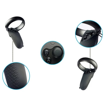 Anti-Slip Triecienizturīgs Apvalks VR seguma Silikona Gadījumā Rīkoties Gadījumā, Oculus-Quest Touch Kontrolieris
