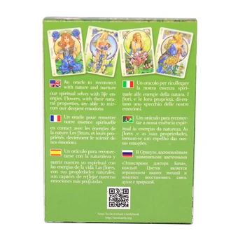 Ziedi Oracle Kartes 38 Kartēm Klāja Tarot Pilnas Angļu Ģimenes Puses Galda Spēle Astroloģija Zīlēšana Tarot Kartes