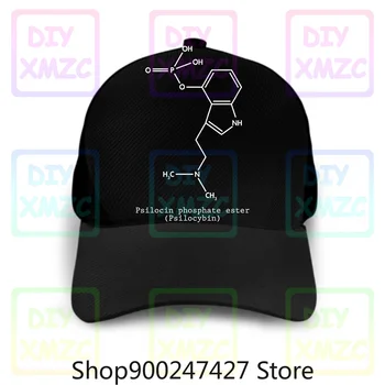 Psilocibīns Molekulas Cepures Beisbola Cepure Sēņu Burvju Psilocibīnu Tee Stoner Dāvanu Hipiju Tee