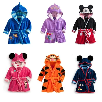 Bērnu Peldmētelis Nemo Minnie Mickey Mīksta Samta Drēbes, Bērnu Meiteņu Pidžamu Koraļļu Bērniem Silts Toddler Drēbes, Zīdaiņu Drēbes