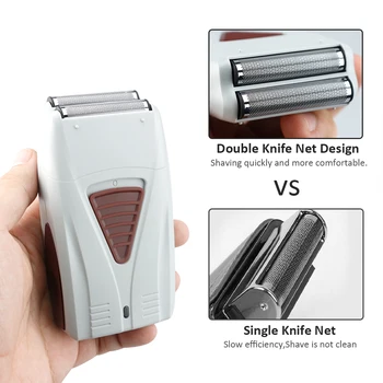 Baber griezīgs 4D Iekšdedzes Skuveklis Daudzfunkcionāls Spēcīgs, USB Uzlādējams Skuveklis Vīriešu matu Veidošanas Rīks