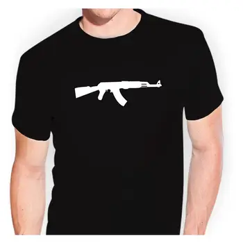 AK-47 Kalashnikov AK47 - tsf0294 T-Kreklu Uzlīmes Bumba Uzlīme pati harajuku Gadījuma tshirt