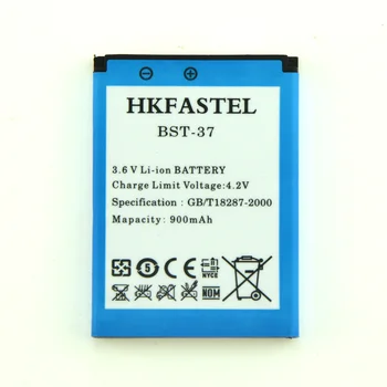 HKFASTEL BST-37 Li-ion Baterija Sony Ericsson J100 J100i J100a J110 J110i J110a J120 J120i J220 J220i J220a K750 Mobilais Tālrunis