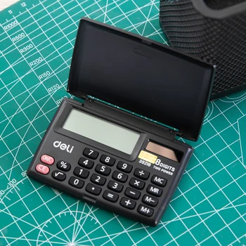 DELI 39218 Mini Kalkulators, birojs portatīvie personīgai lietošanai Kabatas kalkulatori roku 8-ciparu elektronisko mācību birojs accesories