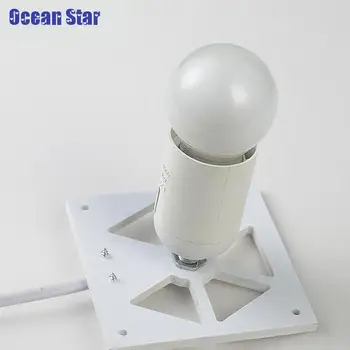 E14 Minimālisma Ziloņkaula Balta Koka Plastmasas Plāksnes LED Galda Lampa Abstraktu Dizainu, Izmantojot Rūpējas Guļamistaba Galda Dekorēšana Abajur