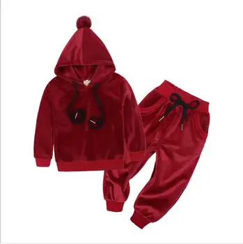 Jaunu Bērnu Ziemas Kokvilnas Apģērbu Komplekts Gadījuma Garām Piedurknēm Mētelis Elsas Tērpi Bērniem Samta Apģērbu Komplekti Sabiezēt Zēnu Un Meiteņu Apģērbs