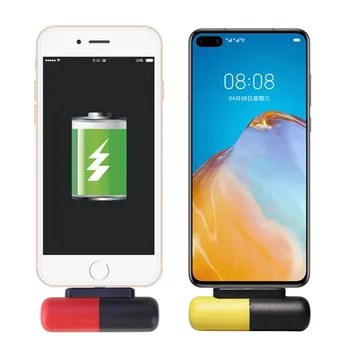 3300mAh Kapsula Mini Jaudas Bankai iPhone Xiaomi Huawei Āra Ceļojumu Powerbank Ārējo Akumulatoru Tālruņa Lādētājs, Mini PoverBank
