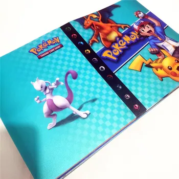 240Pcs Turētājs Albumu Rotaļlietu Kolekcijas Karikatūra Pokemon Spēles Kārtis Grāmata TAKARA TOMY Anime Pikachu Albums Bērniem Dāvanas