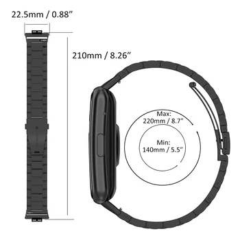 Nerūsējošā Tērauda Watchbands Par Huawei Skatīties Fit Metāla Skatīties Joslas Siksniņa, Rokas Pulksteņi Aproce Par Huawei Skatīties Fit Piederumi
