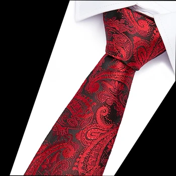 Zīmola zeķubikses vīriešiem, kaklasaites dizaineru modes Cietā Svītrainām Izšūta kakla kaklasaiti sarkanu kāzu Business slim 6cm Izdilis tie Par Vīriešiem, kas cravat