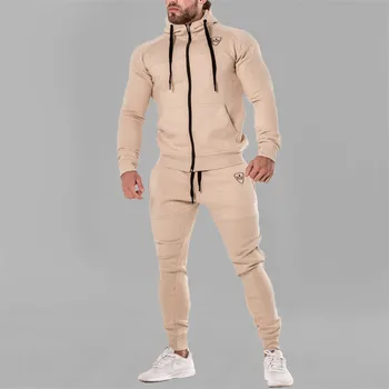 Haki vīriešu sporta 2019 vīriešu ikdienas tērps jogger kultūrisms pelēkā vārna fitnesa modes vīriešu bikses zīmolu vīriešu apģērbi