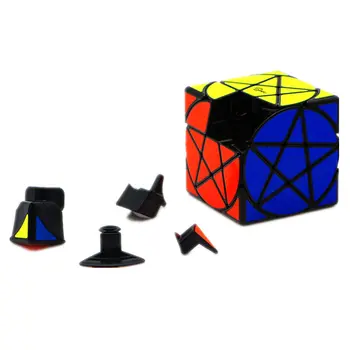 Qiyi Mofangge Pentacle Magic Cube Cube Melns vai Stickerless Ātrums CubePuzzle Zvaigžņu Vērpjot Kubi, Rotaļlietas Bērniem, Bērnu