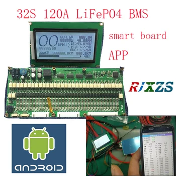 32S 50A/80A/100A/120.A smart board LiFePO4 BMS/PCM/PCB akumulatora aizsardzībai valdes 32 Pack 18650 LiFePO4 Baterijas (ANT BMS)