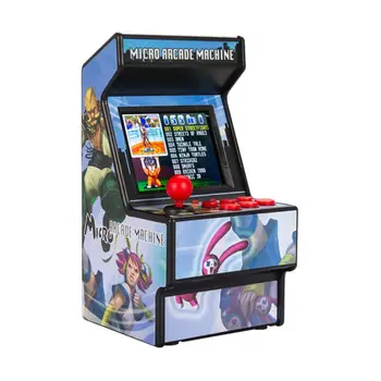 Mini Arcade Spēli Mašīna Rokas Uzlādējams Retro 16-bitu 156 Klasiskās Spēļu Konsoles, Bērniem,