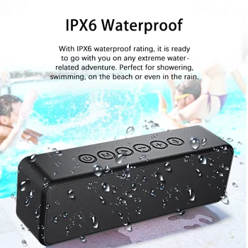 30W lieljaudas Bluetooth Portable Speaker Āra Ūdensizturīgs Subwoofer Skaņas Box PC Datoru Skaļruņi Mūzikas Boom Box