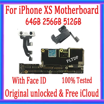 Oriģināls Rūpnīcas Atbloķēt iPhone XS Mātesplati Ar Mikroshēmu, Bez iCloud ar/Bez Sejas ID , 64GB 512 gb un 256 gb