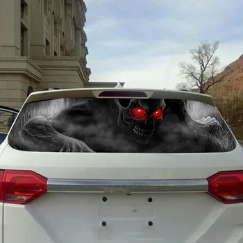 2018 Radošo aizmugures logu uzlīmes Teroristu uzlīmes 3D stereo aizmugurējā stikla personības viedokļa, auto uzlīmes