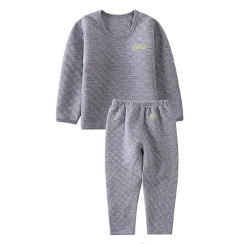 Toddler Bērniem Apakšveļas Komplekti Gudrs Ķiršu, Zemeņu Drukāt Bieza Pidžamas Komplekts Meitenēm Bērnu Zēniem Silts Pievienot Kokvilnas Uzvalks Sleepwear