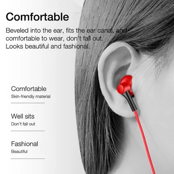EARDECO Austiņas Earbuds 3,5 mm Austiņas ar Vadu Sporta auss Mobilo Austiņas Ar Mic Bass Austiņas Stereo Austiņas Xiaomi