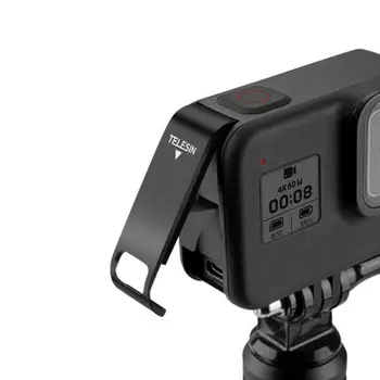 Uzlādējams Sānu Vāks GoPro8 Action Camera Metāla Akumulatora Vāciņu, Vāciņš