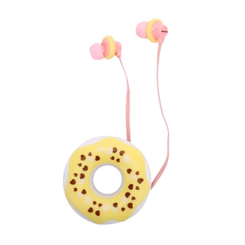 Gudrs Virtuļi Macarons Austiņas, 3,5 mm austiņu Stereo Vadu Earbuds Ar Mikrofonu Austiņas Gadījumā Bērniem IPhone/Xiaomi Meitenes MP3 Dāvanas