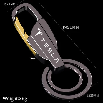 Auto piederumi tesla modelis 3 modelis X Y S jaunas automašīnas jostas sprādzes sakausējuma metāla keychain atslēgu gredzens