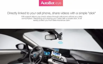 AutoBot Acu Smart Dashcam Auto Automašīnas DVR Kamera Novatek96655 SONY IMX322 1080P 150Degree WiFi WDR Nakts Redzamības Autostāvvieta Shot Režīms