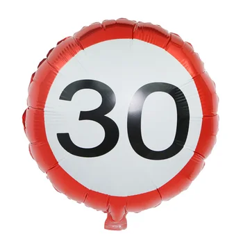 50PC 18-collu 18. 30 40 50 60 gadu jubileju Hēlijs, Folija Baloni dzimšanas dienas svinības rotājumi pieaugušo Piegādes