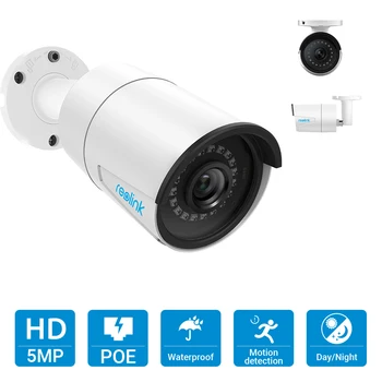 Reolink 4MP 5MP Kameru Sistēma 8ch PoE VRR&4 PoE IP Kameras Bullet Āra HD Video Novērošanas Komplekts 2TB HDD RLK8-410B4