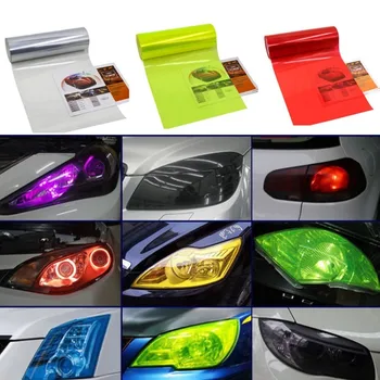 9m Auto Tailight Lukturu Spīduma Toni Vinyl Wrap Filmas Lapa Gaismas Vāka Uzlīmes, Bremzes, Gaismas, Auto Dekorēšana Uzlīmes Car Styling