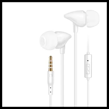 3.5 mm Austiņu Vadu austiņas In-ear Sporta Austiņas Ar Mic Volume Control ūdensizturīgs Mūzikas Spēļu off white Earbuds mūzikas MP3