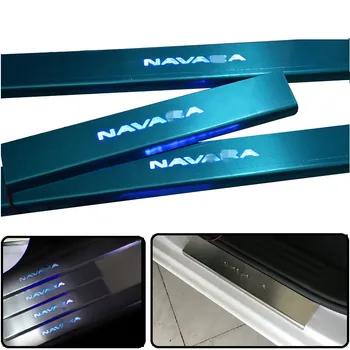 LED LAIPNI GAISMAS piemērots NISSAN NAVARA NP300 LED pretnodiluma plāksnes durvis, palodzes ierakstu aizsargu vāciņi, NAVARA NP300 auto piederumi