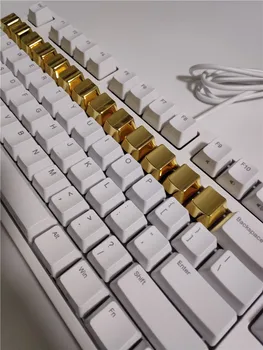 Mehāniskās atslēgas modifikators cherry mx OEM LOL CS GO spēļu metāla keycap zelta cepures 37 taustiņi
