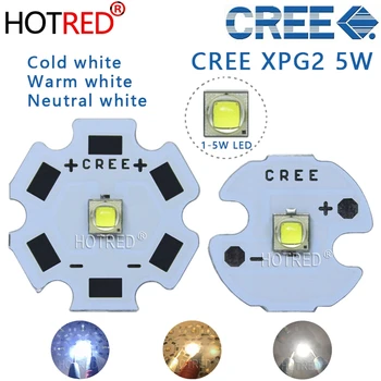 10PCS Cree XPG2 led XP-G2, 1-5W LED Emisijas Diode Auksti Balts 6000-6500K ar 20/16/14/12/8mm PCB bateriju/spotlight/Spuldzes