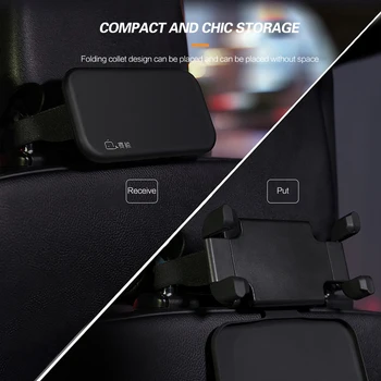 Universālā Tālruni, Tabletes Automašīnas Turētājs 360 Rotācijas Aizmugurējais Sēdeklis Auto Pagalvi Mount Turētājs Ipad samsung iphone Stāvēt auto atbalsts