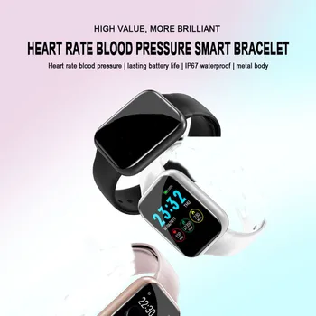 Stilīgs Nerūsējoša Tērauda Smart Skatīties Sieviešu Smart Digital Watch Aproce Fitnesa Rokassprādze Smart Pulksteņa Stundu PK T80 P70 Smartwatch