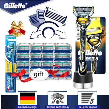 Gillette Fusion Proshield Skuvekļu Asmenīšu Vīriešiem Mašīna Skūšanās Asmeņu Kasetes, Replacebale Asmeņi ar Perforētu