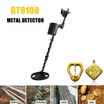 GT6100 Regulējams Metālu Detektoru Pazemes Ciparu Displejs Ūdensizturīgs Zelta, Sudraba Rotaslietas Dārgumu Mednieks Metāla Meklētāji Meklētājs