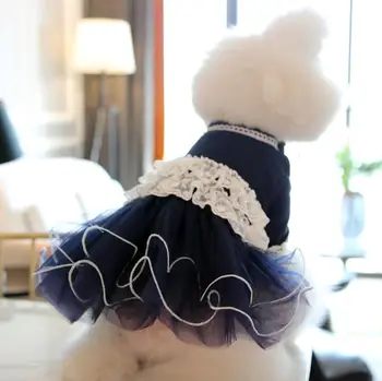 Princese Suns, Kaķis Kāzu Kleitu Tutu Dubultā Mežģīņu Dizaina Mājdzīvnieku Kucēns Svārki Puse Drēbes, Apģērbs 6 Izmēri No 2 Krāsas