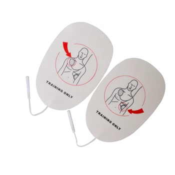 1Pair Jaunu Pieaugušo AED Mācību Defibrilācijas Elektrodu Veicot Plāksteris Pieaugušo AED Traing Self Adhesive Par Pirmo Palīdzību