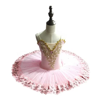 Bērnu Baleta Svārki Rādīt baleta kleitu Mazo Gulbju Deju Svārki Meitene Kamzolis Tutu Svārki Darbības dancewear