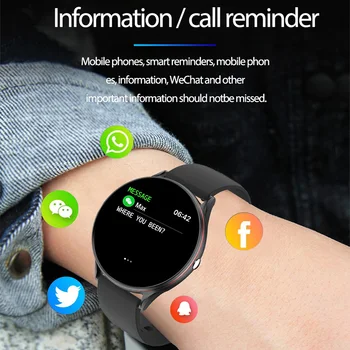 LIGE Jaunu Full Touch Screen Smart Watch Sievietes Sirdi Līmenis Asins Spiediena Monitoru, Sporta Multi-Function IP67 Waterproof Smartwatch
