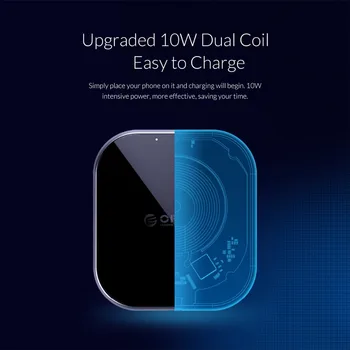 ORICO 10W Qi Bezvadu Lādētāju 5V, 9V Bezvadu, Ātrā Uzlāde iPhone 11 Pro Xs Samsung Galaxy S8 S9 S7