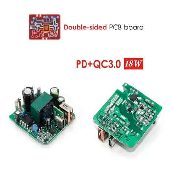 PD 18W Tipa C Lādētājs Saderīgs Ar QC3.0 Ātra Uzlāde USB Mobilā Telefona Lādētājs Visvairāk Smart Phones Digitālo Produktu