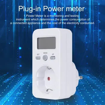 KWE-PMB03 Spraudnis-Ligzda Digitālo Sprieguma Wattmeter Enerģijas Patēriņu W Enerģijas Skaitītāju, MAIŅSTRĀVAS Elektroenerģijas Analyzer Monitors