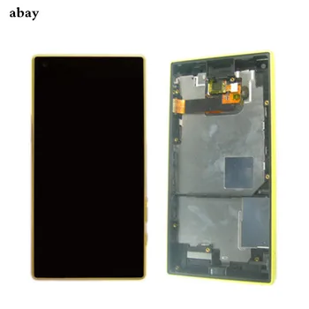 Displejs SONY Xperia Z5 Kompakts LCD skārienjutīgais Ekrāns ar Rāmi SONY XPERIA Z5 Kompakts LCD Z5 mini E5823 E5803 4.6