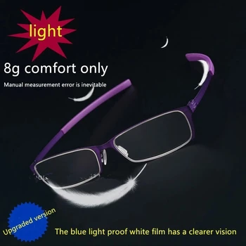 1.0 + 1.5 + 2.0 + 2.5 + 3.0 + 3.5 + 4.0 Sieviešu, Vīriešu Ultravieglajiem un Ērts Lasīšanas Brilles Dāmas Lasīšanas Brilles ar Lodziņu